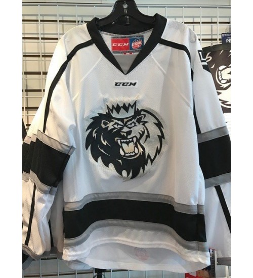 Custom ECHL Manchester Monarchs Hockey Jersey Black